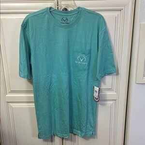 Realtree Men's Teal Short Sleeve Tee